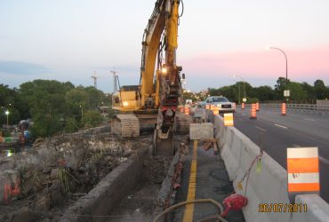 Viau bridge demolition