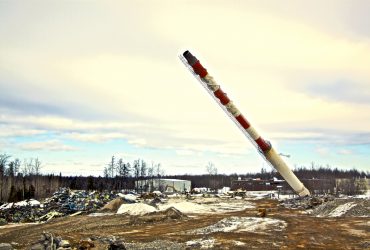 The stack falling down after weakening its base