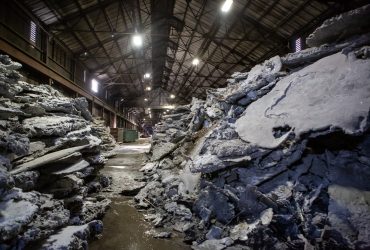 Rebuts de production d'aluminium qui seront transformés au centre de recyclage de Centrem à Alma