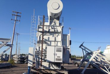 Transformer removed from the electrical sub-station