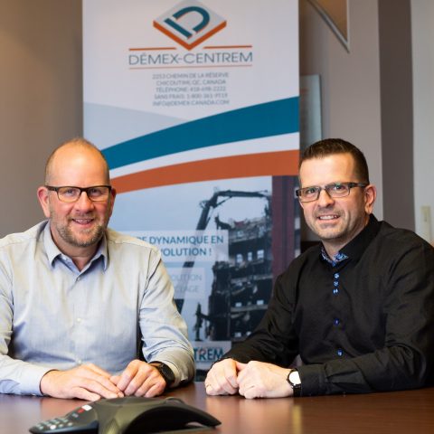 Picture of the main shareholders of the company, Dany Tremblay and Yanick Tremblay