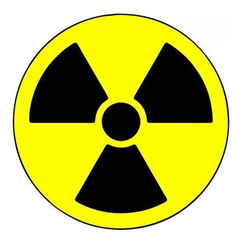 Sign showing the presence of nuclear elements